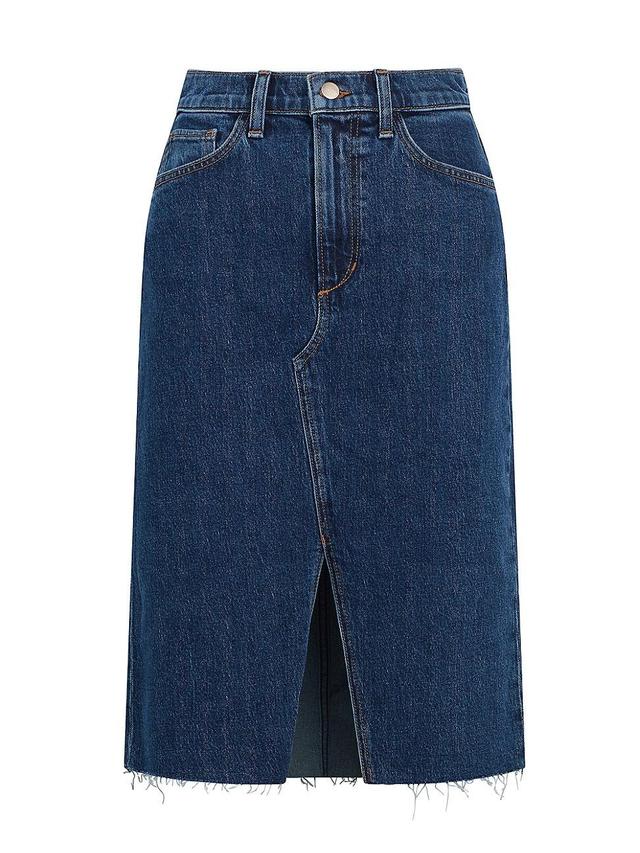 Womens The Joplin Denim Midi-Skirt Product Image