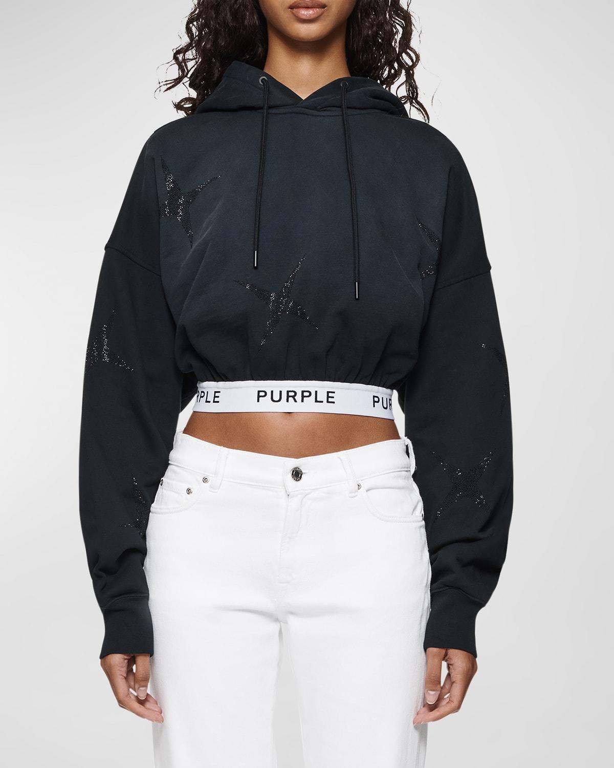 Womens Oversized Crop Hoodie Product Image