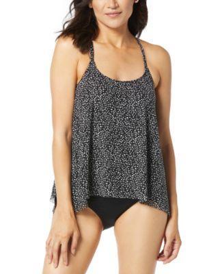 Coco Reef Womens Current Mesh Bra Sized Tankini Top Ruched Hipster Bikini Bottoms Product Image