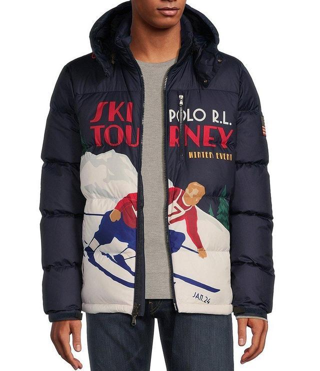 Polo Ralph Lauren Gorham Ski-Print Down Bomber Jacket Product Image