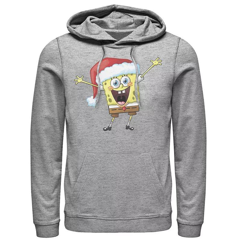 Mens Nickelodeon SpongeBob SquarePants One Happy Sponge Holiday Hoodie Blue Product Image