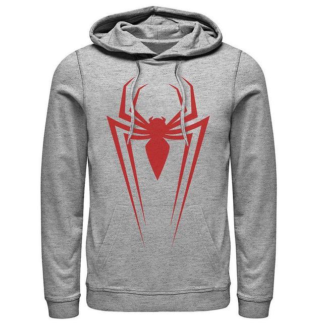 Mens Marvel Spider-Man Icon Hoodie Athletic Grey Product Image