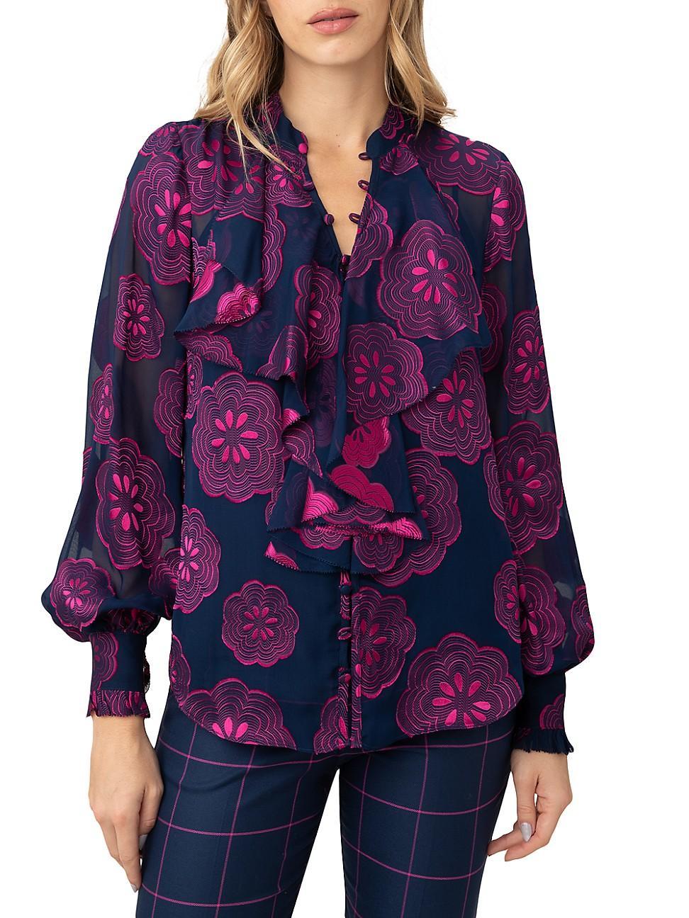 Trina Turk St. Marks Top (Ink/Trina ) Women's Blouse Product Image