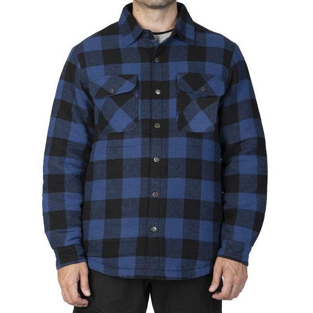 Mens Sonoma Goods For Life Flannel Shirt Jacket Buffalo Blue Product Image