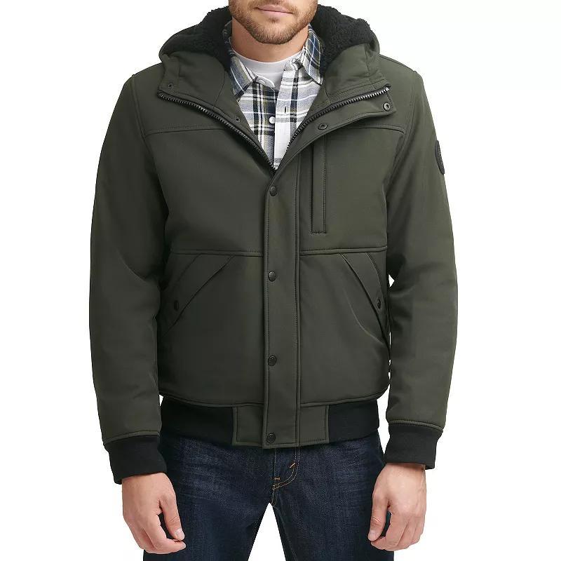 Levis Mens Soft Shell Sherpa Lined Hooded Jacket Product Image