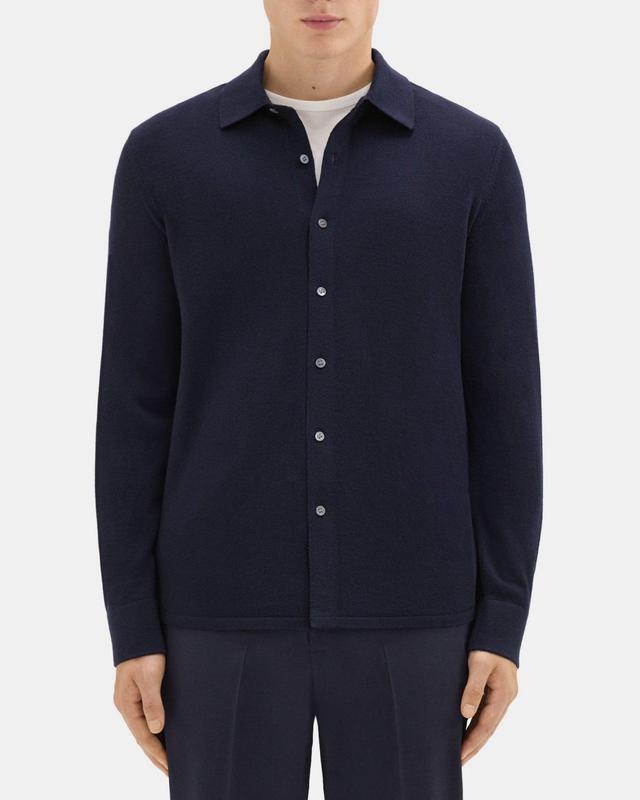 Standard-Fit Shirt in Merino Wool Product Image