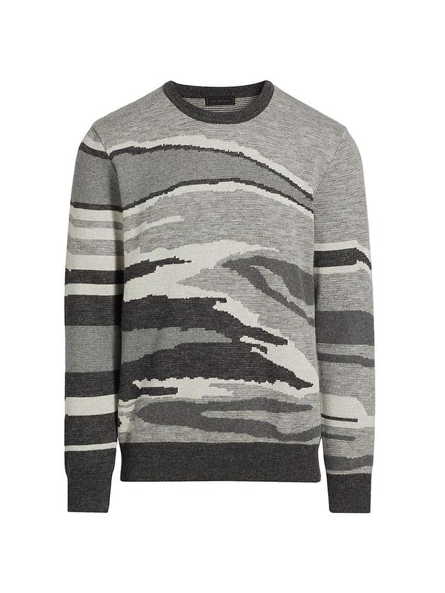 Mens Intarsia Alpaca-Blend Sweater Product Image