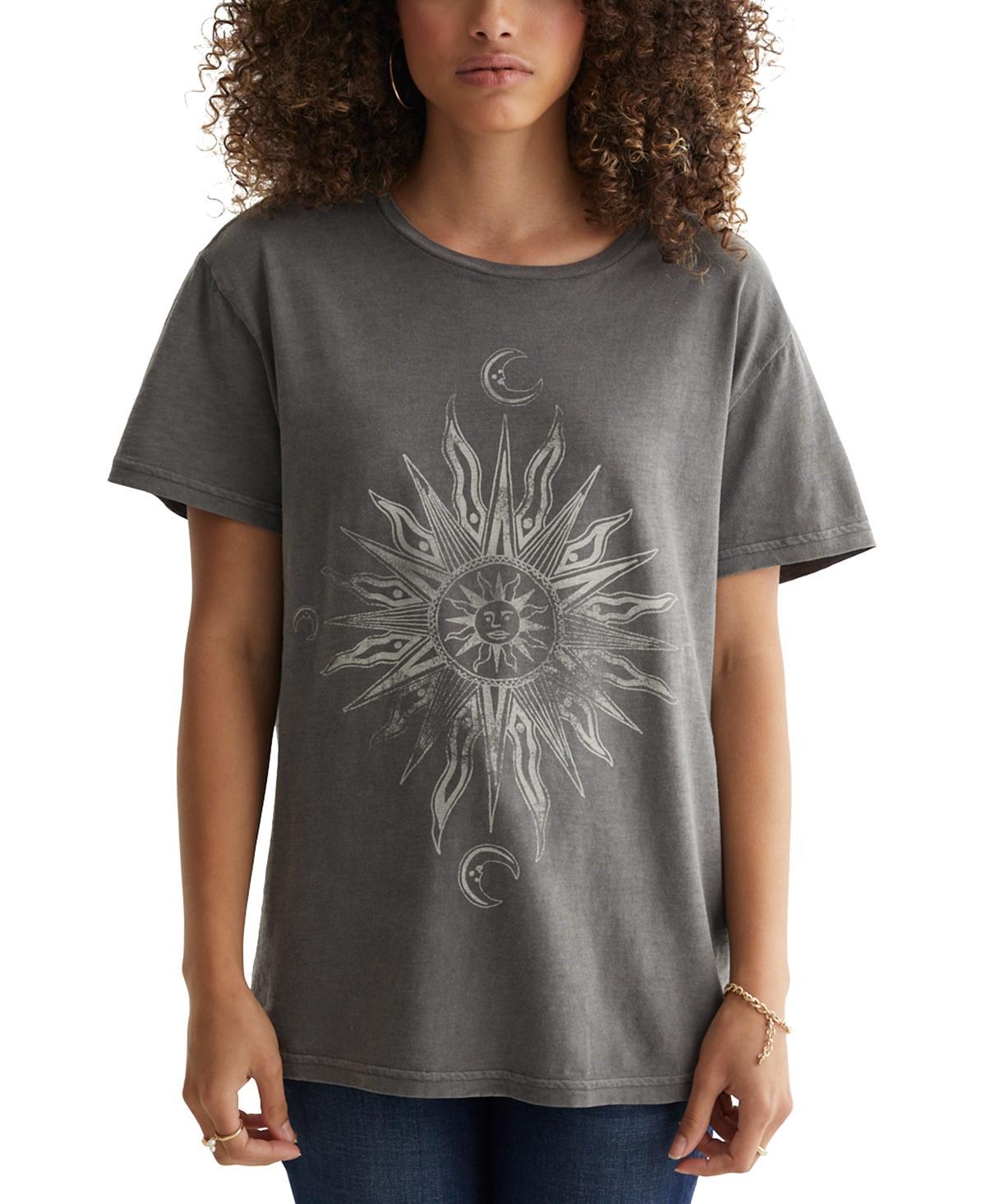 Lucky Brand Womens Graphic Print Cotton T-Shirt Product Image