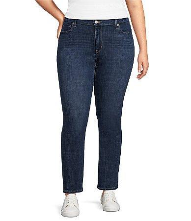 Levis Plus Size Classic Straight Leg Mid Rise Jeans Product Image