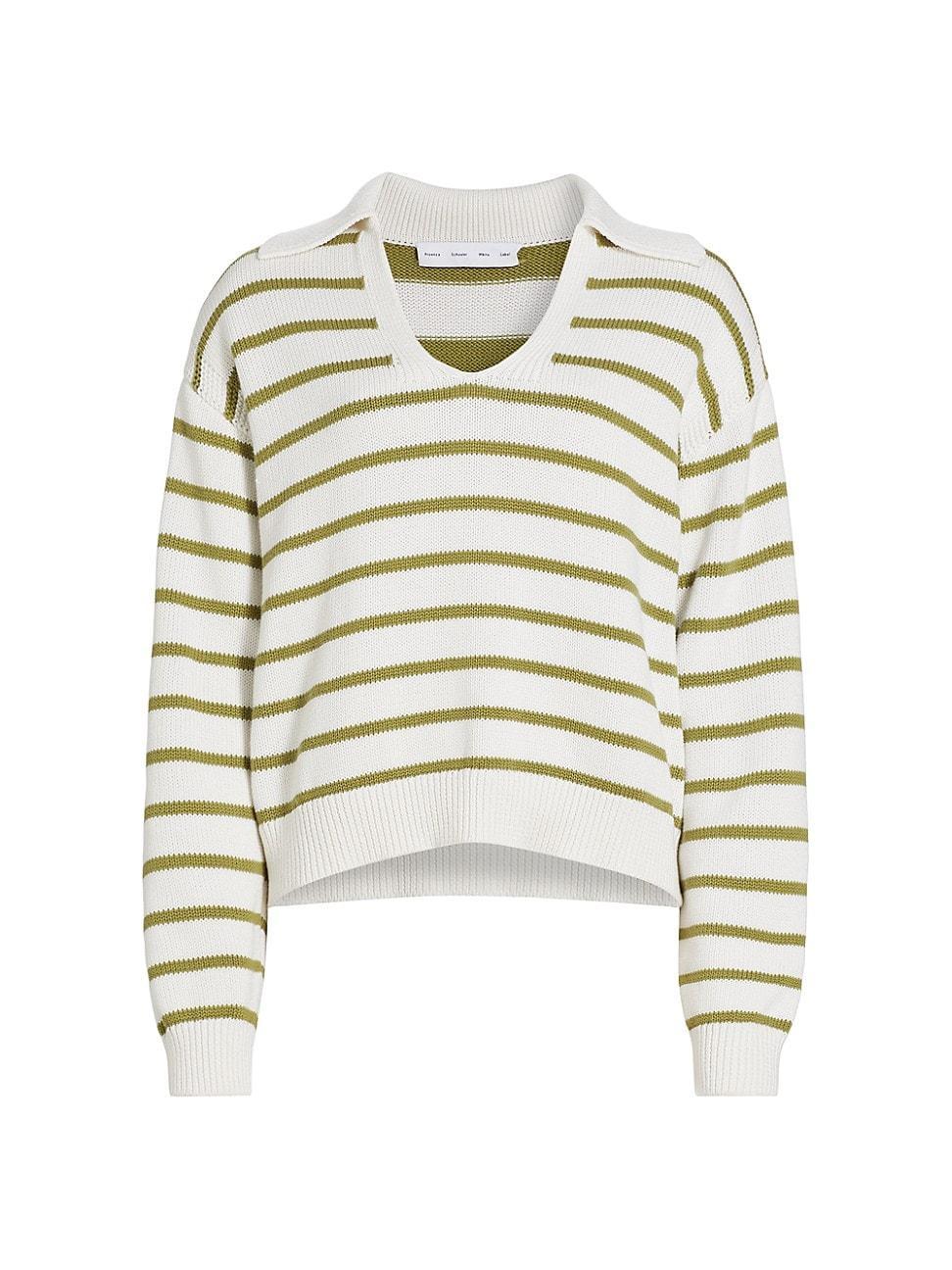 Womens Murphy Stripe Cotton-Cashmere Sweater Product Image