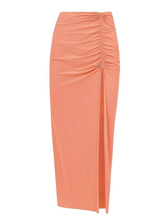 Womens Bela Ruched Midi-Skirt Product Image