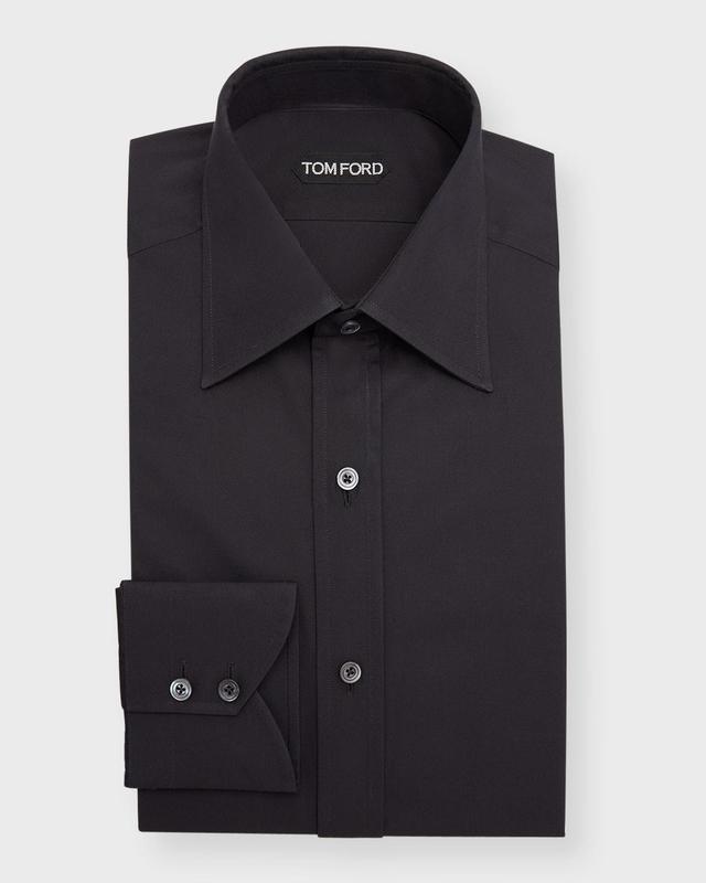 TOM FORD Slim Fit Poplin Button-Up Shirt Product Image