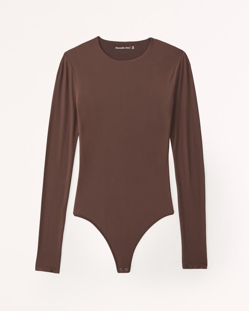 Soft Matte Seamless Long-Sleeve Crew Bodysuit Product Image