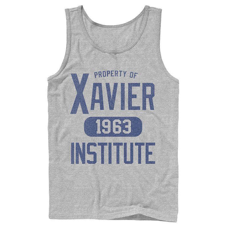 Mens Marvel X-Men Xavier Institute Property Tank Top Athletic Grey Product Image