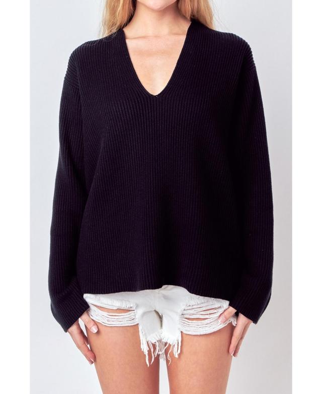 Free the Roses Endless Rose Oversize Deep-V Sweater Product Image