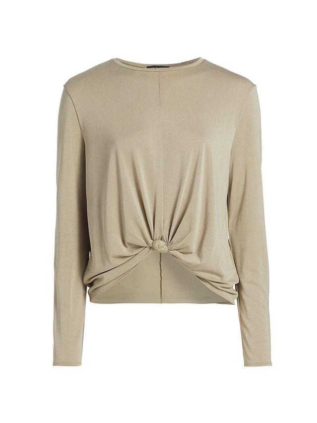 Womens Jenna Knotted Long-Sleeve Top Product Image