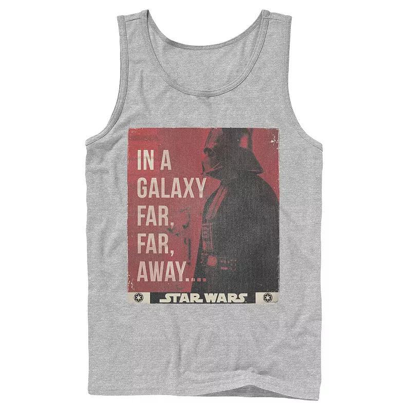 Mens Star Wars In A Galaxy Far, Far, Away Tank Top Athletic Grey Product Image