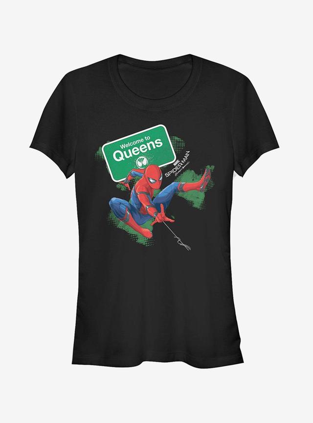 Marvel Spider-Man Homecoming Welcome to Queens Girls T-Shirt Product Image