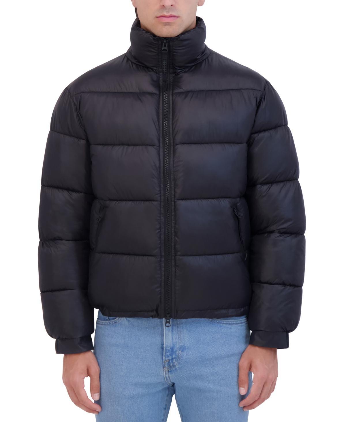 Hudson Mens Stand Collar Soft Puffer Jacket Product Image