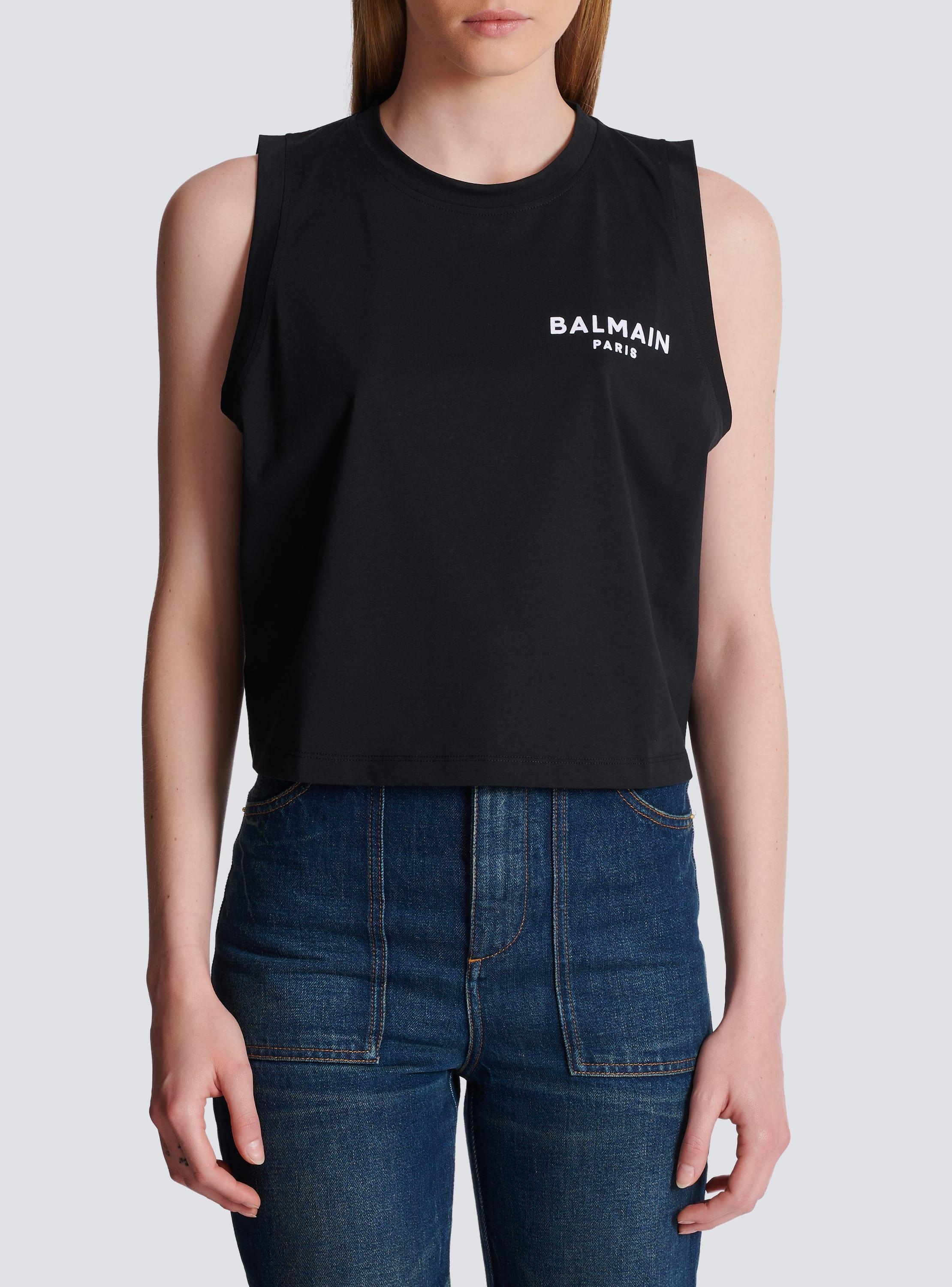 Balmain flocked tank top Product Image