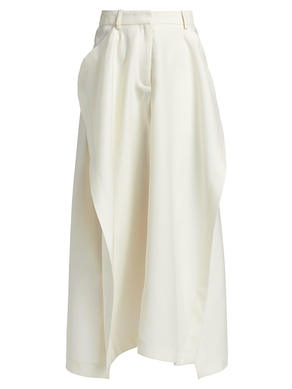 Womens Jacinta Wool-Silk Midi-Skirt product image