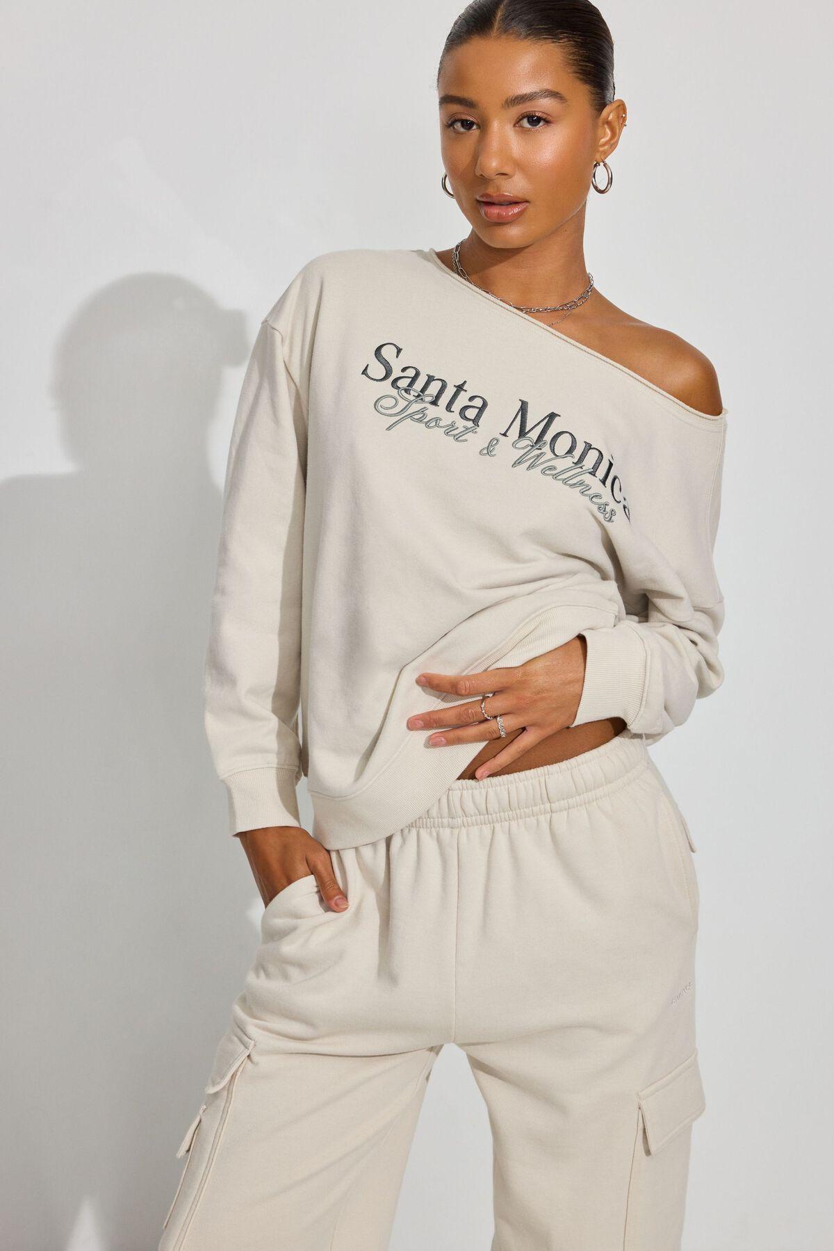 SoftTerry Off Shoulder Sweatshirt Product Image