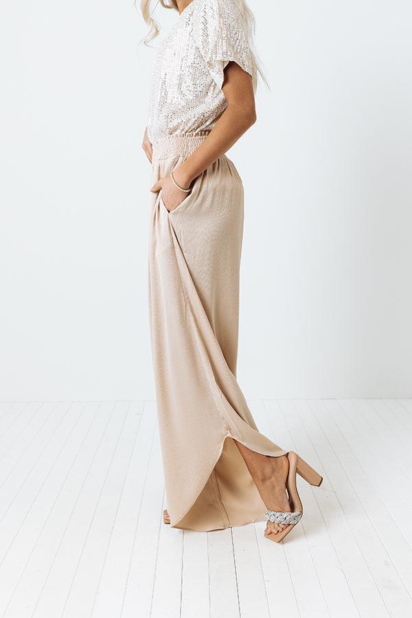 The Barrett High Waist Pants In Champagne Product Image