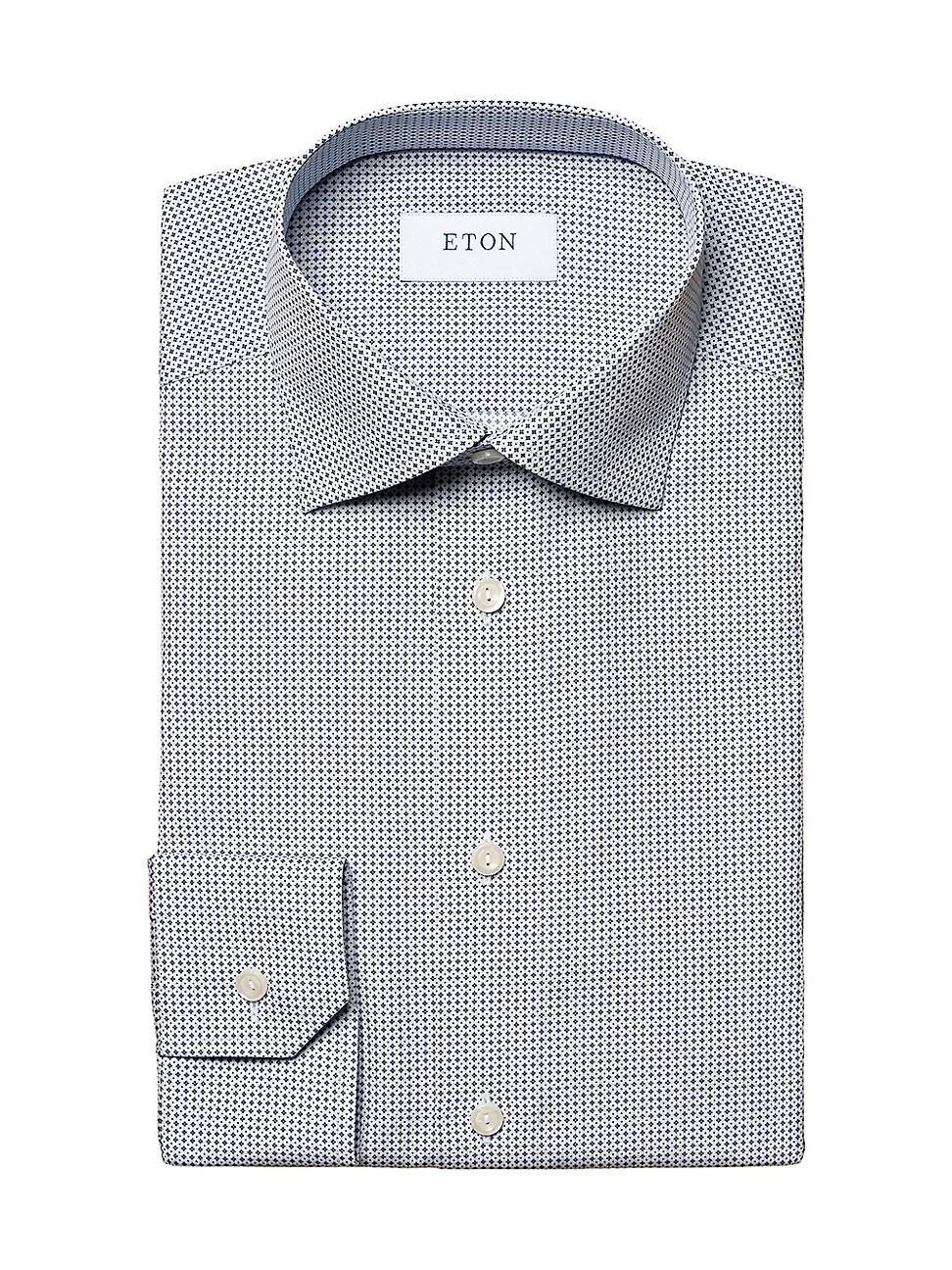 Eton Contemporary Fit Micro Print Dress Shirt Product Image