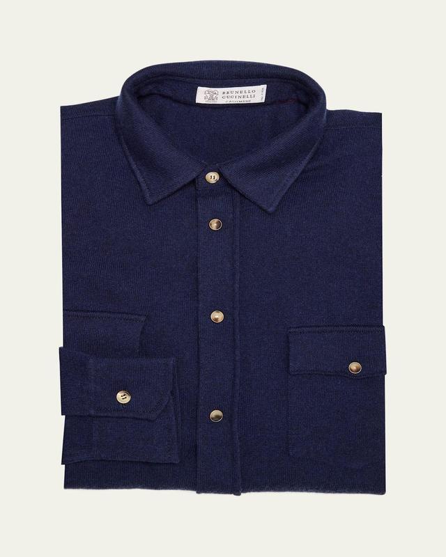 Mens Wool-Cashmere Western Overshirt Product Image