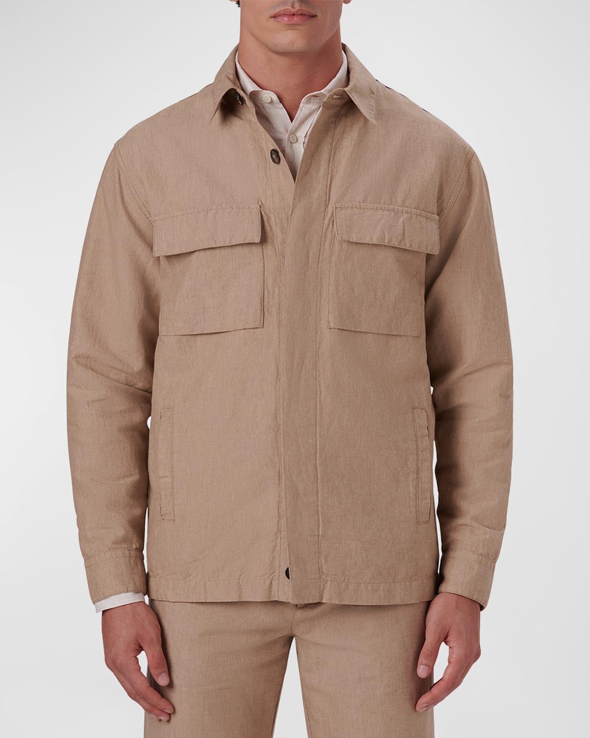 Bugatchi Linen Shirt Jacket Product Image