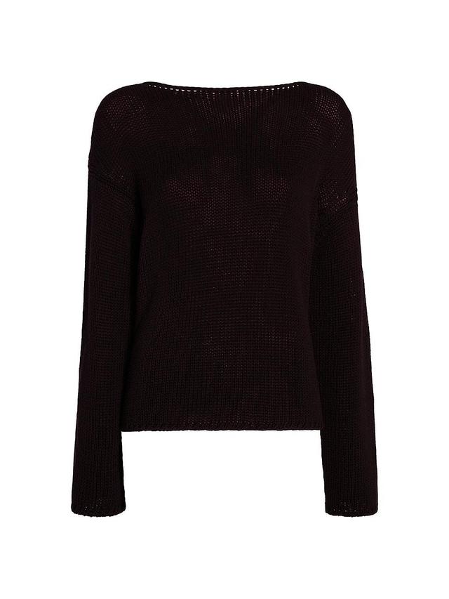 Womens Draped Knit Sweater - Black - Size XL - Black - Size XL Product Image