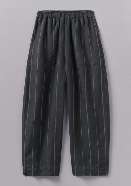 Stripe Linen Pants | Onyx Product Image