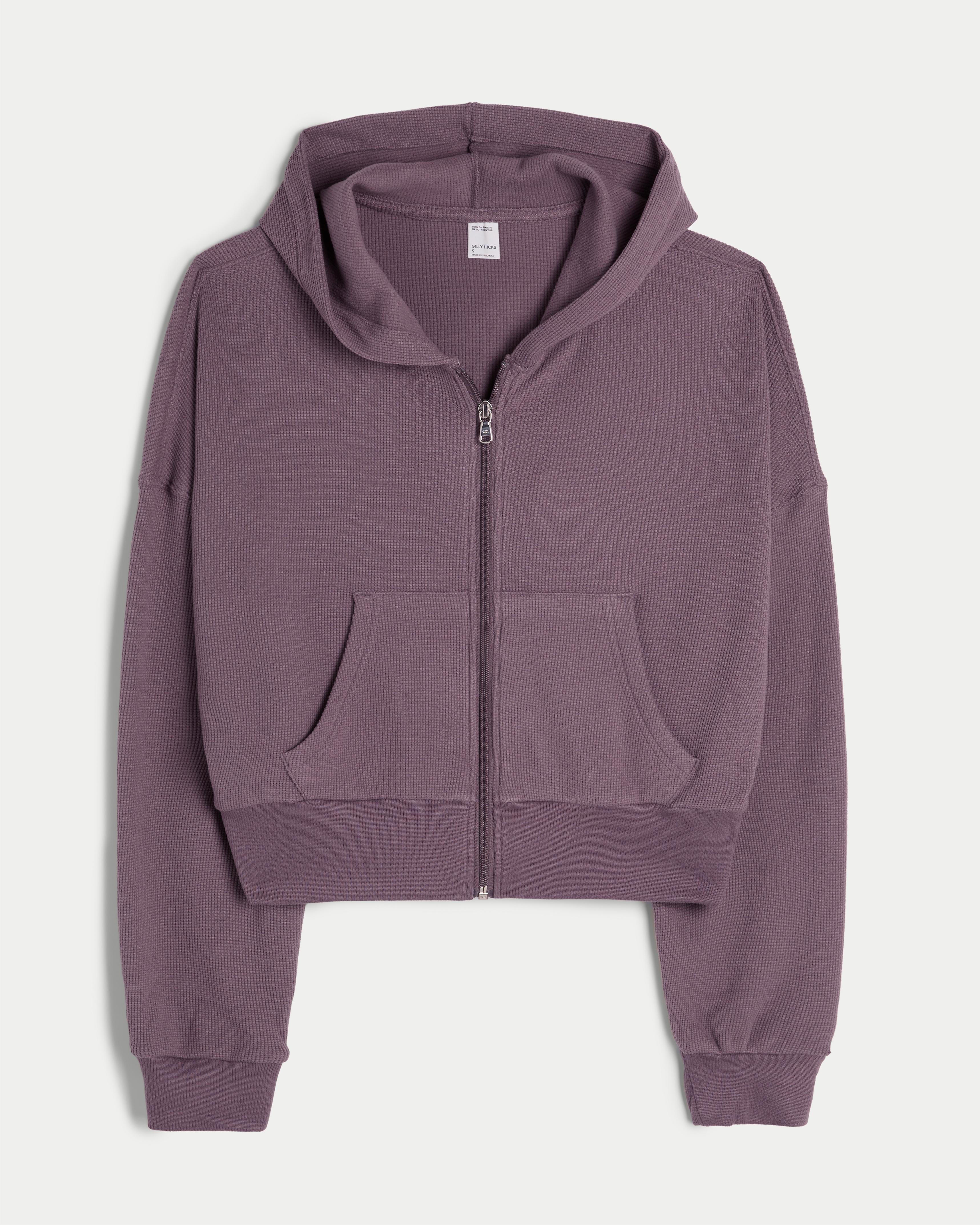 Gilly Hicks Cozy Waffle Zip-Up Hoodie Product Image