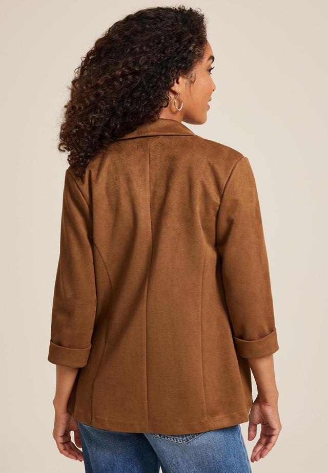 Versa Faux Suede Blazer Product Image