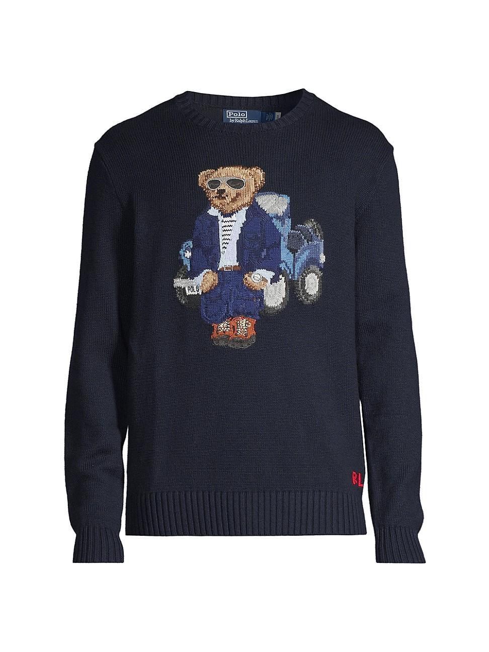 Polo Ralph Lauren Polo Bear Sweater (Aviatr Nvy) Men's Sweater Product Image