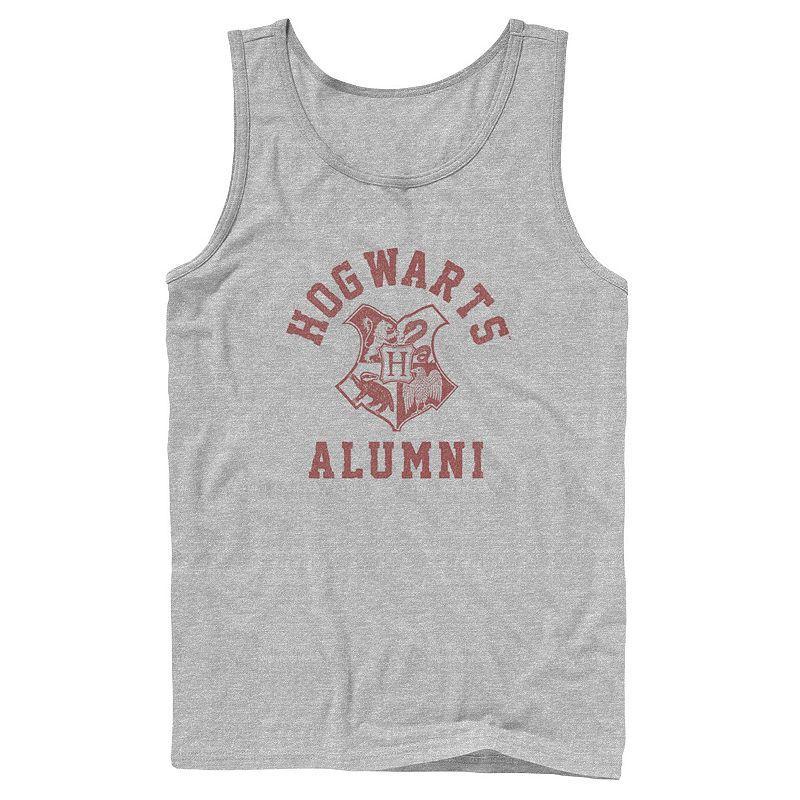 Mens Harry Potter Hogwarts Alumni Crest Tank Top, Mens Athletic Grey Product Image