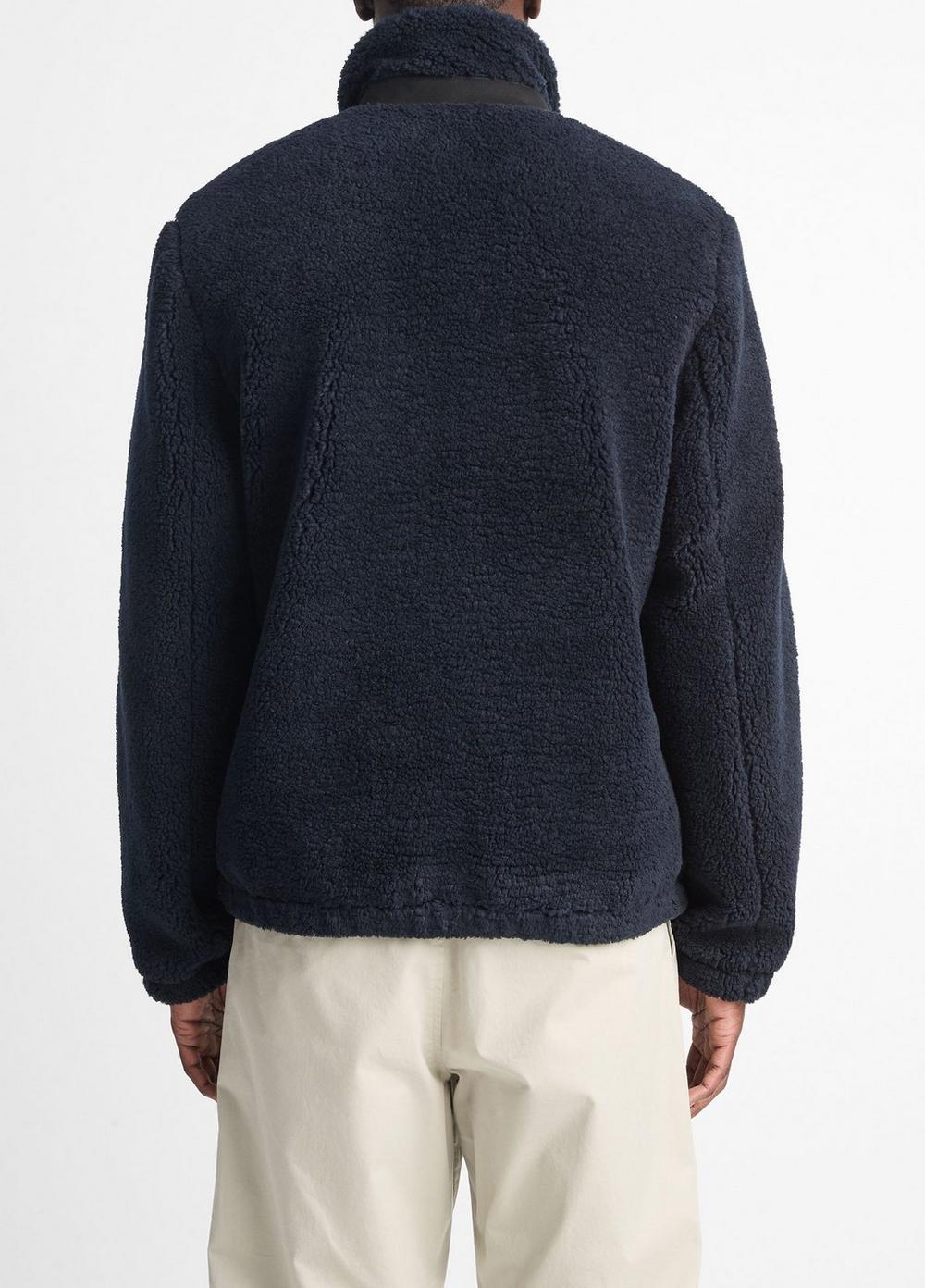 Wool Sherpa Zip-Up Jacket Product Image