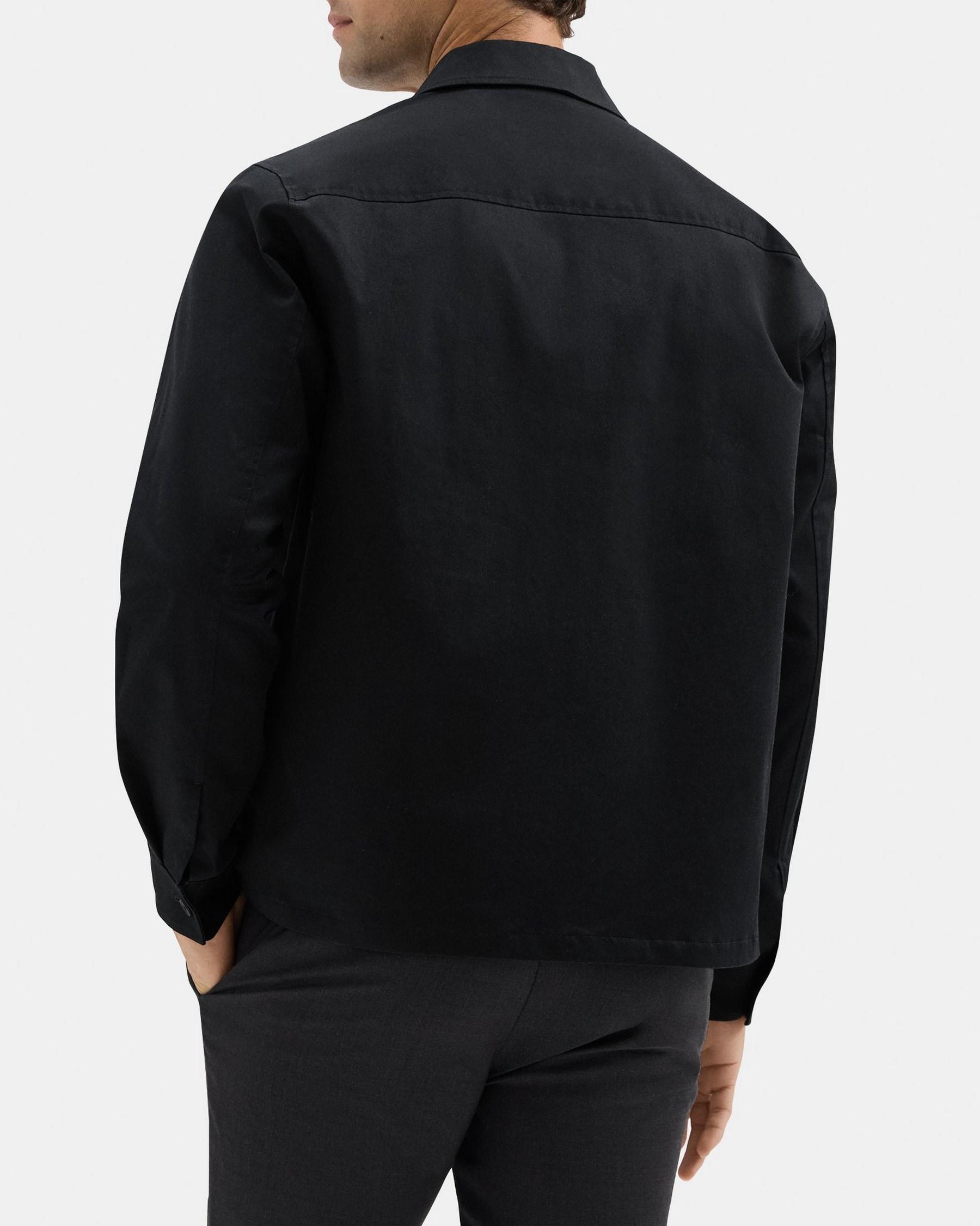 Zip Jacket in Stretch Cotton Twill Product Image