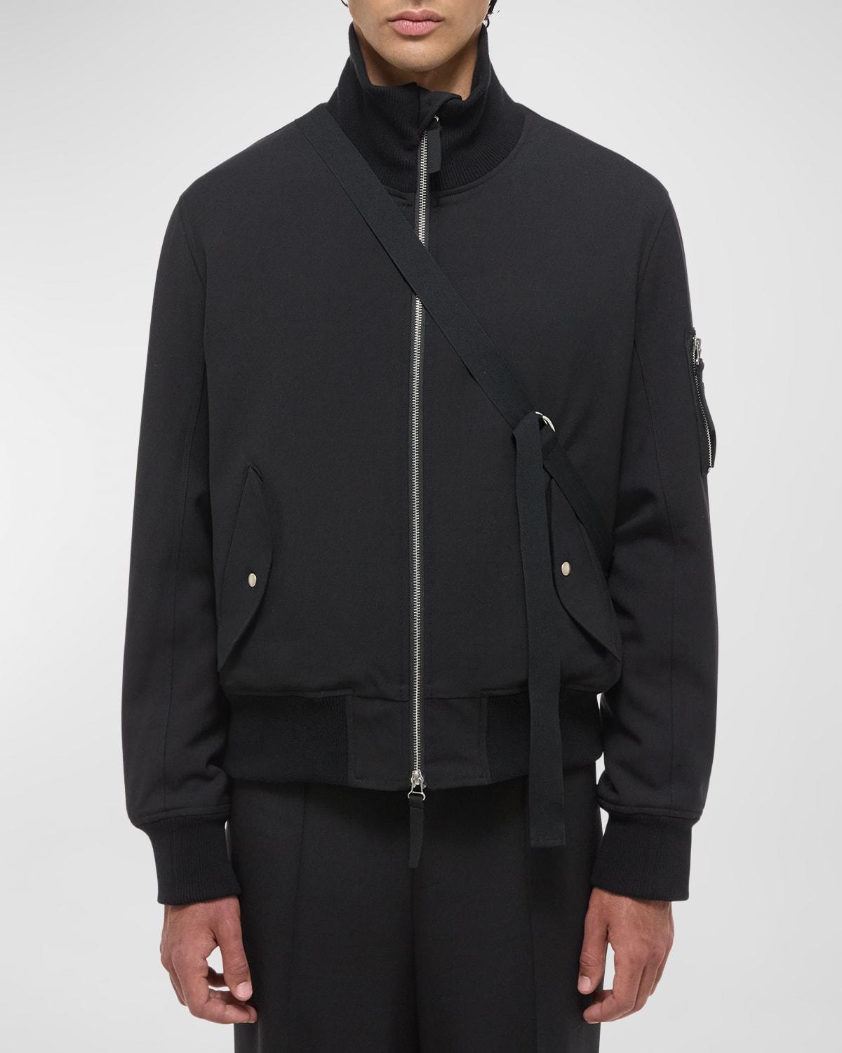 Mens Seatbelt Bomber Jacket Product Image