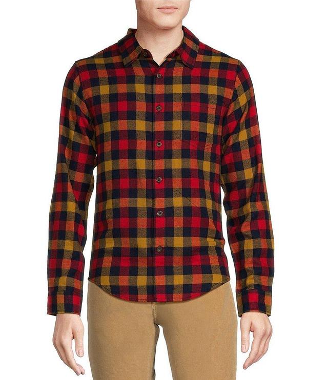 Cremieux Premium Denim Plaid Long Sleeve Woven Shirt Product Image