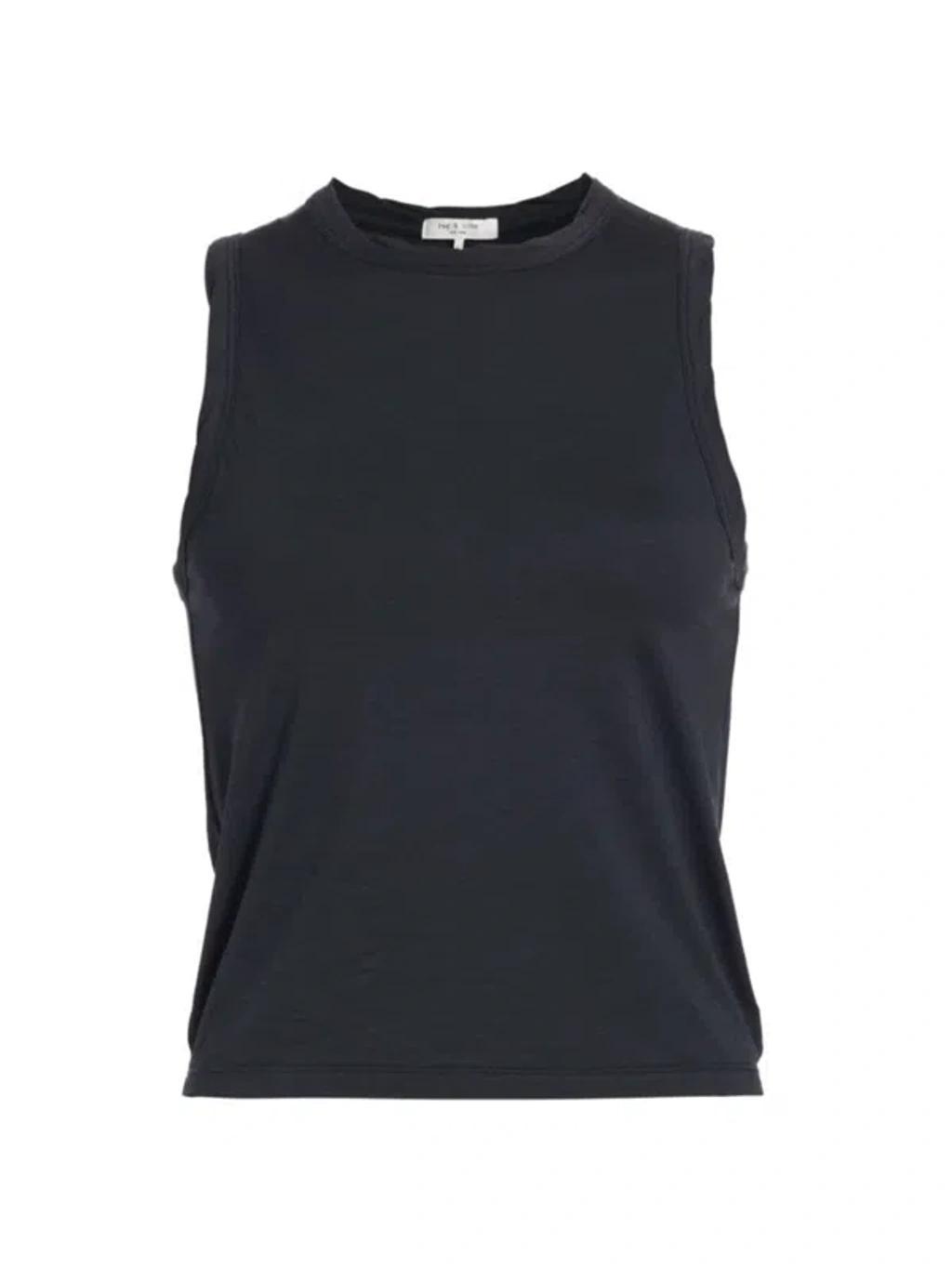 The Essential Twist Tank In Black Product Image