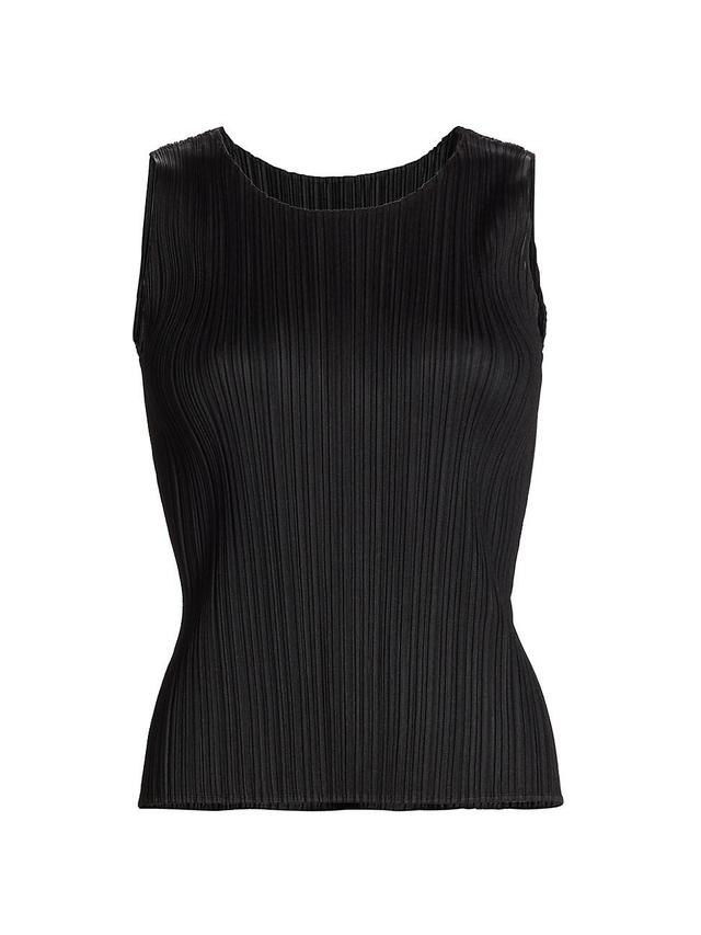 Womens Pleated Shell Tank Product Image