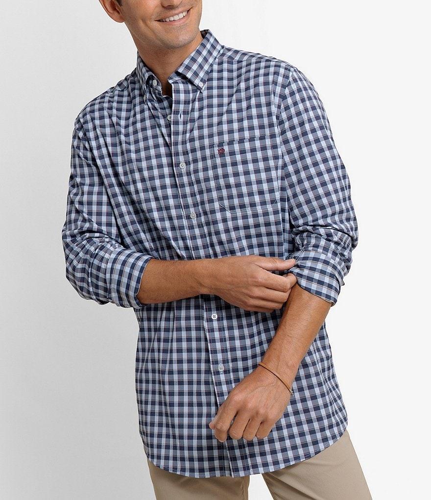 Southern Tide Intercoastal Performance Stretch Collection Plaid Long Sleeve Woven Shirt Product Image