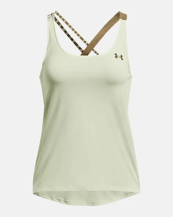 Women's HeatGear® Armour Wordmark Double Strap Tank Product Image