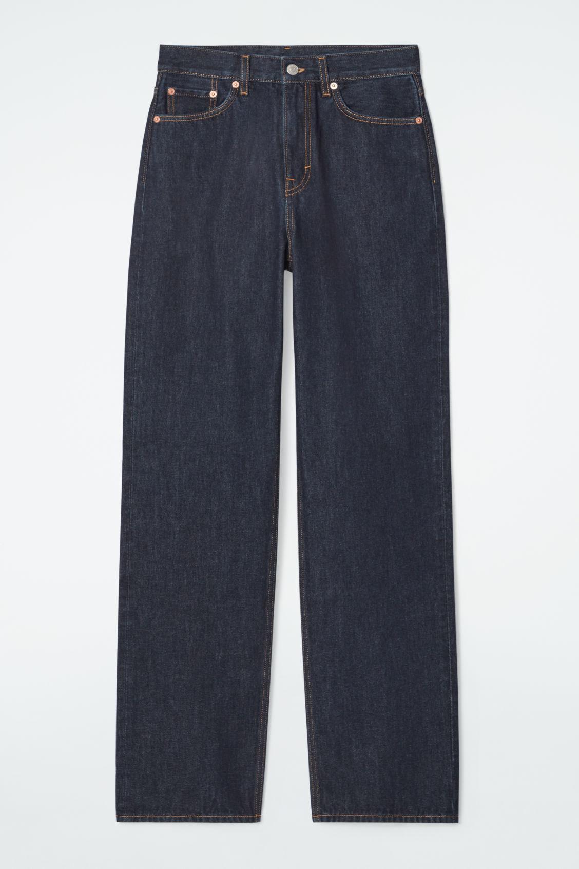 HIGH-RISE STRAIGHT-LEG JEANS Product Image