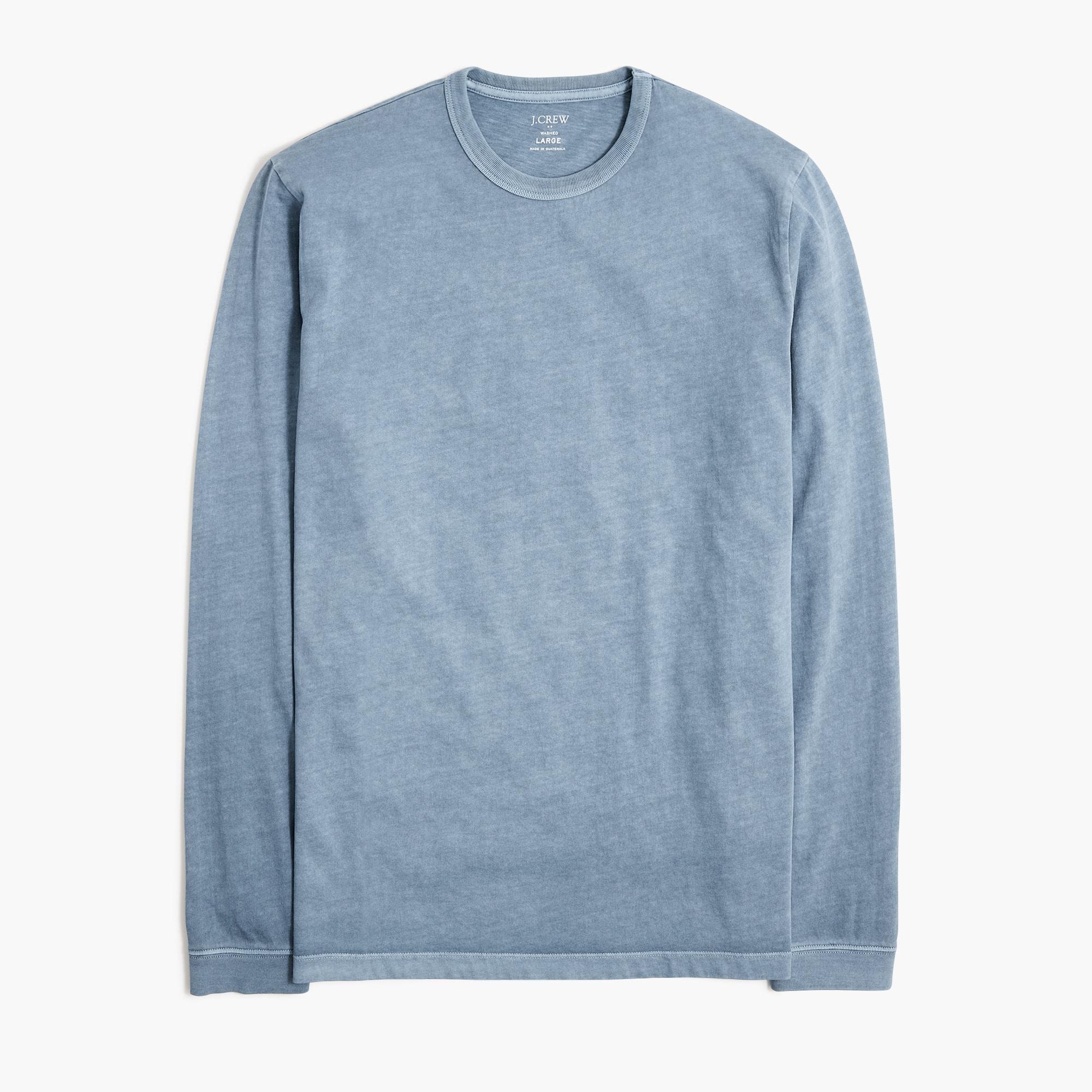 Long-sleeve garment-dyed tee Product Image