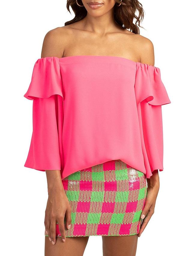 Womens Excited Off-The-Shoulder Top Product Image