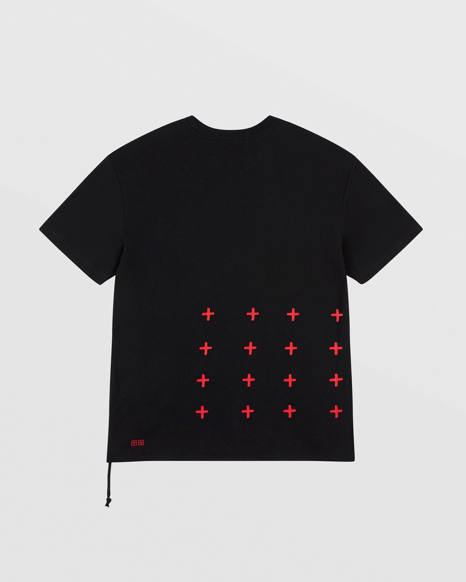 4X4 BIGGIE SS TEE BLACK/RED Male Product Image