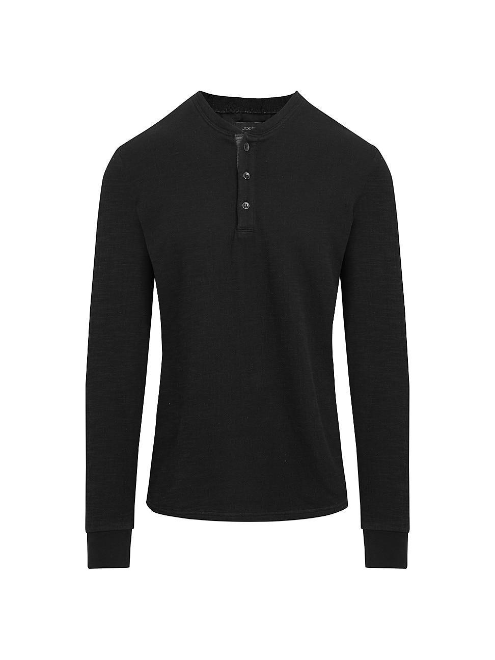 Mens Dwight Long-Sleeve Henley T-Shirt Product Image