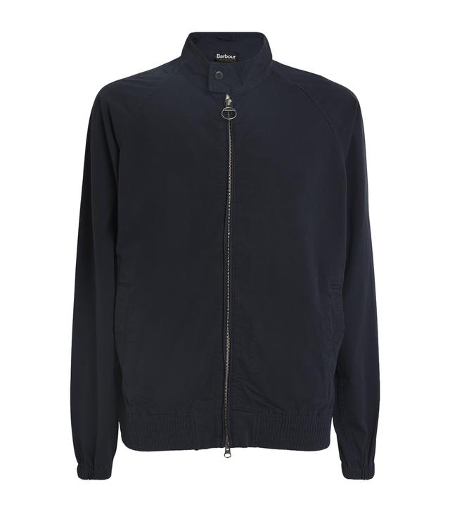 BARBOUR Cotton Royston Harrington Jacket In Navy Product Image